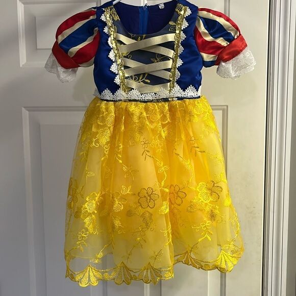 No Brand Other - Toddler Unbranded Vibrant Snow White Layered Dress Tulle Zipper Disney Princess